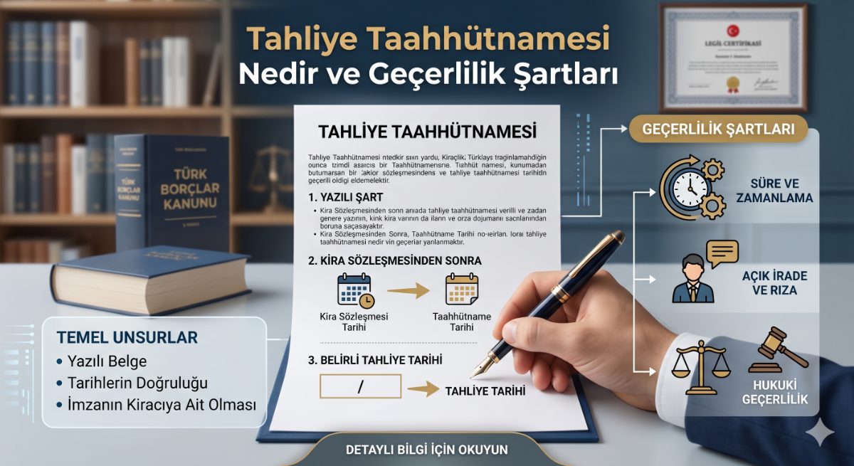 Tahliye Taahhütnamesi Nedir ve Geçerlilik Şartları Nelerdir?